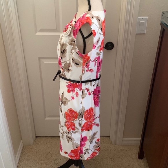SIZE 10 Dress Barn Flowered Sheath dress - Picture 4 of 9
